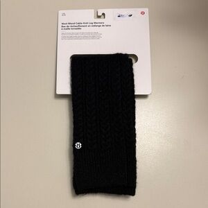 LULULEMON Black Cable Knit Leg Warmers